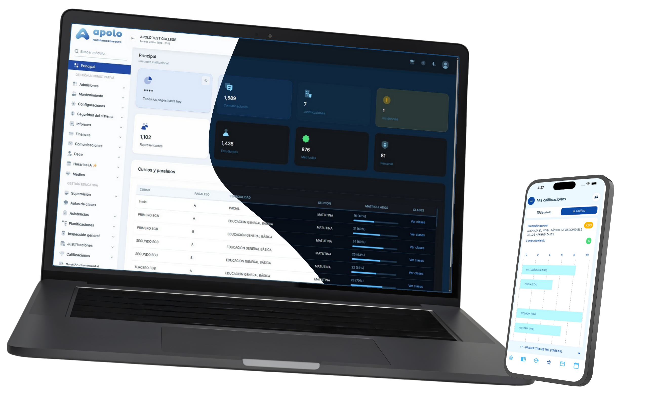 Apolo - Plataforma educativa en web y móvil